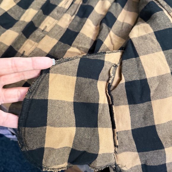 RISEN PLAID LONG HOODED SHACKET - Picture 8 of 11